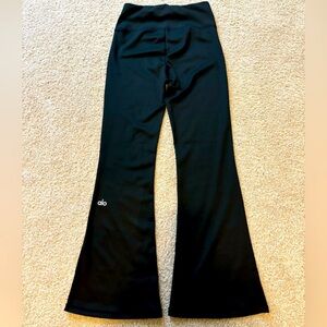 ALO Yoga Black Leggings with Flared Design